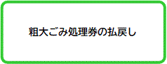 粗大ごみ処理券の払戻し